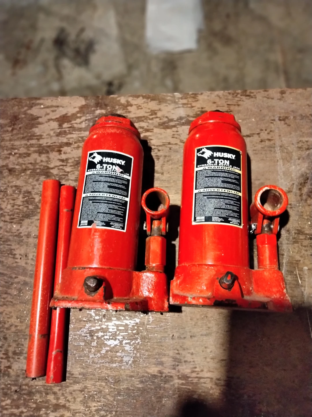 Husky 6-Ton Hydraulic Bottle Jacks (Pair) - photo 2