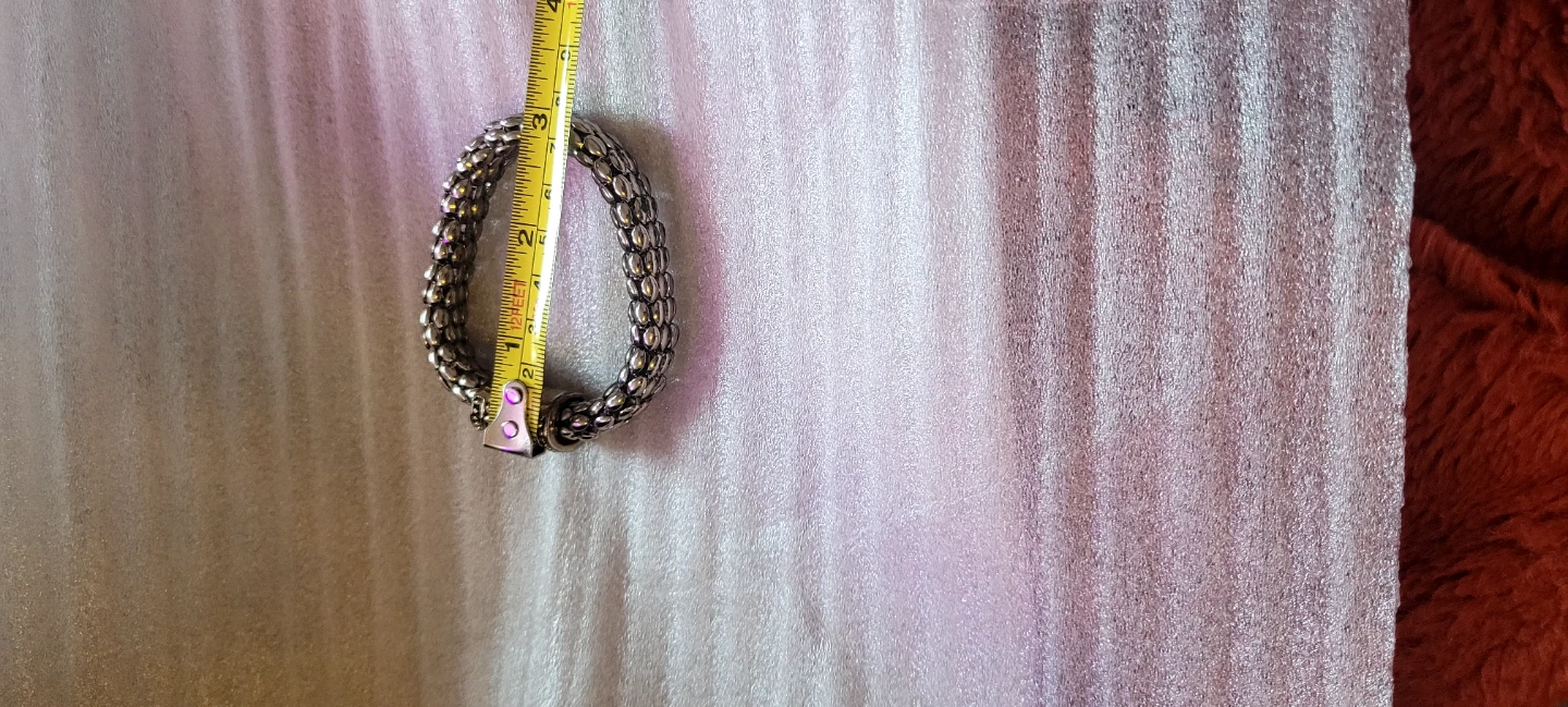 Silver Tone Chunky Link Magnet Bracelet - photo 5