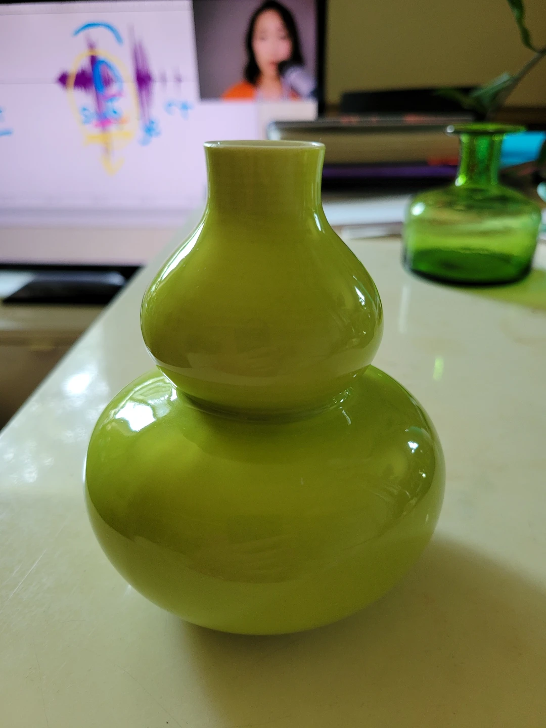 Mini Double Vase - Green
