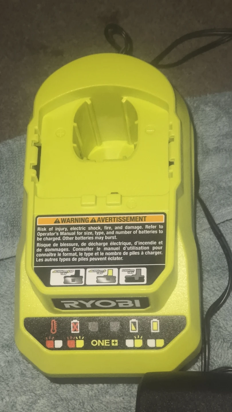 Ryobi ONE+ 18V Lithium-Ion 4.0 Ah Battery and Charger - photo 2