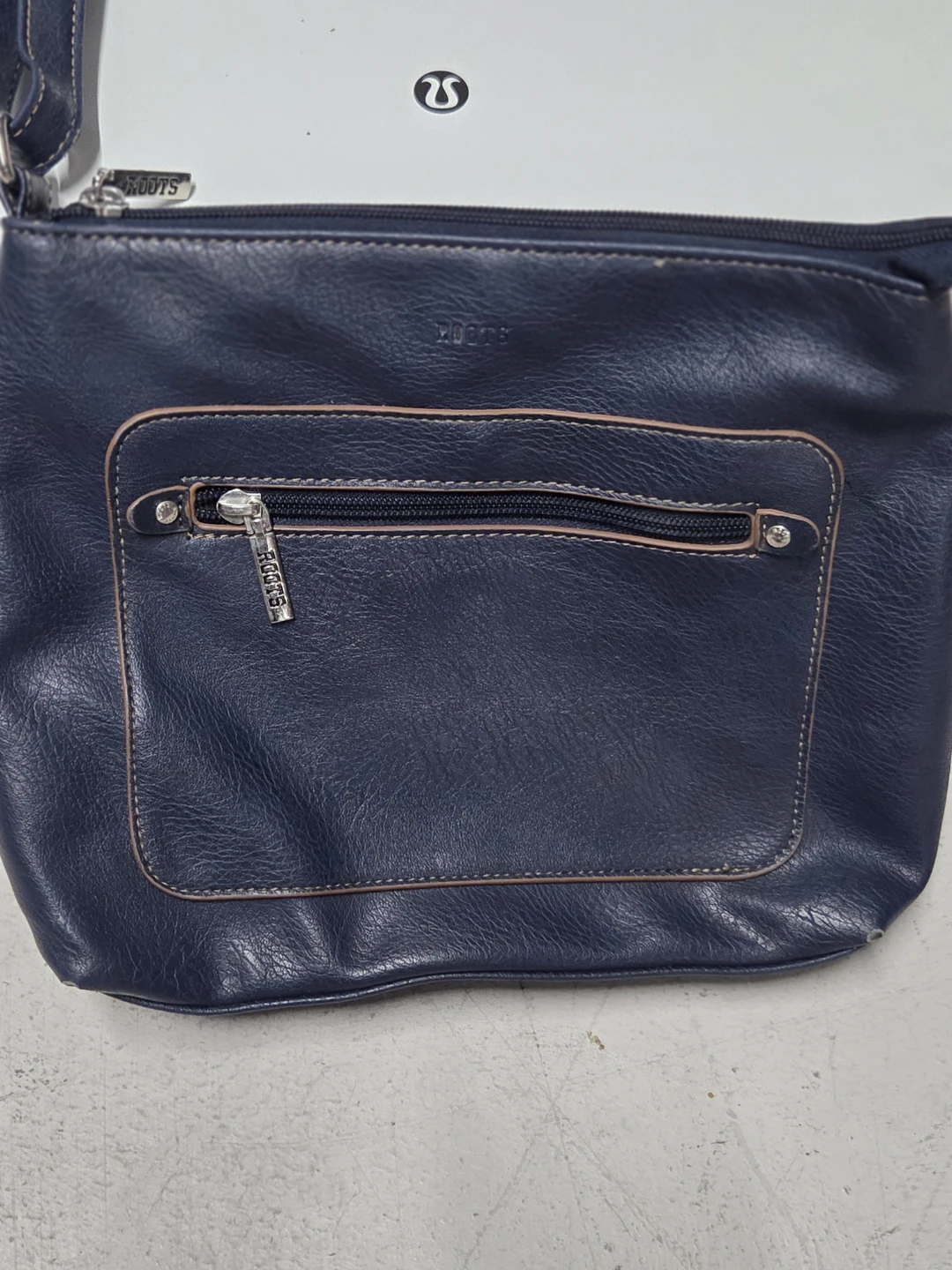 Roots Navy Blue Crossbody Bag