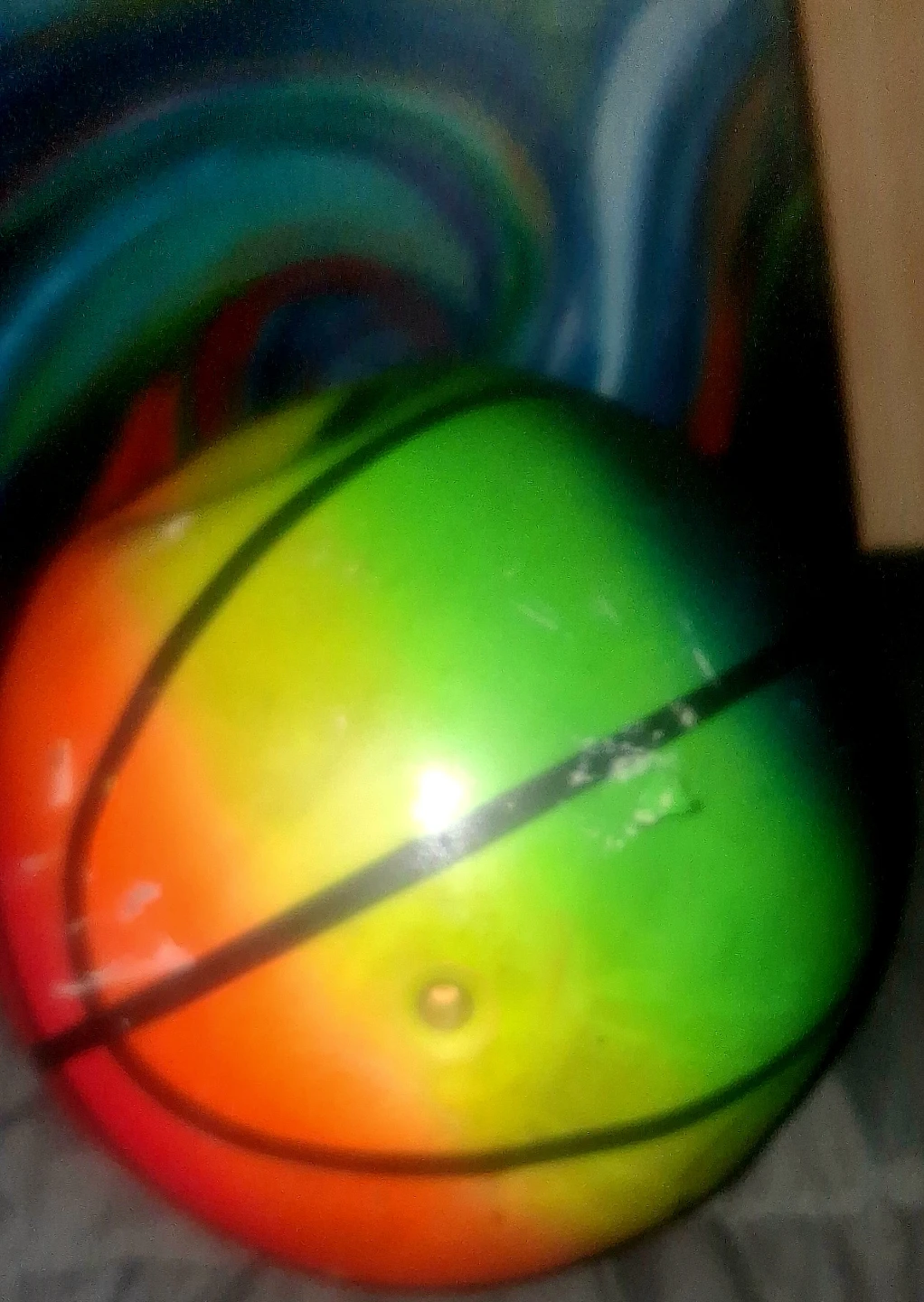Rainbow basketball