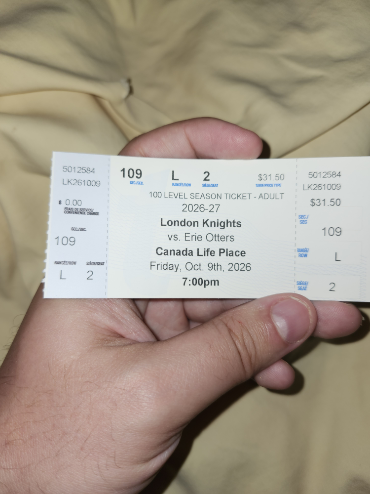 London Knights Season Ticket 2026-27