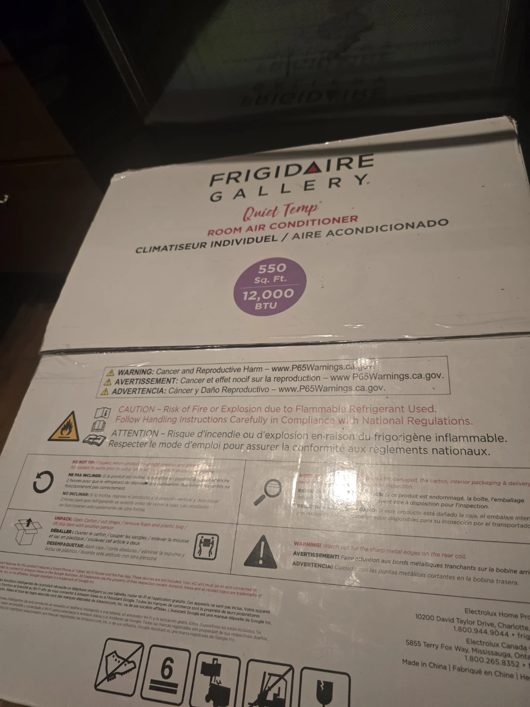 Window AC Frigidaire Gallery Room Air Conditioner GHWQ125WD1 - photo 3