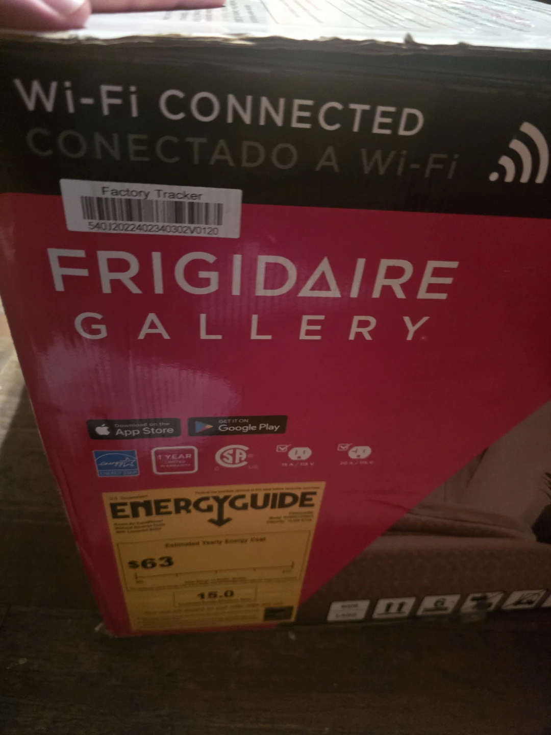 Window AC Frigidaire Gallery Room Air Conditioner GHWQ125WD1 - photo 4