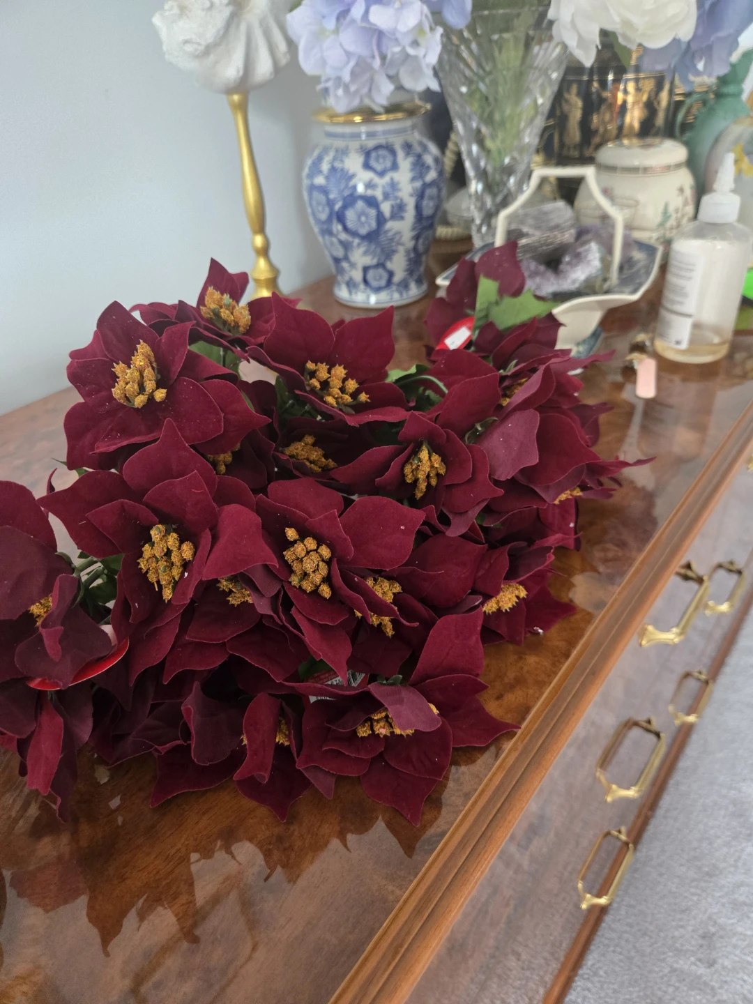 Ashland Christmas Bush Gerbe Artificial Flowers