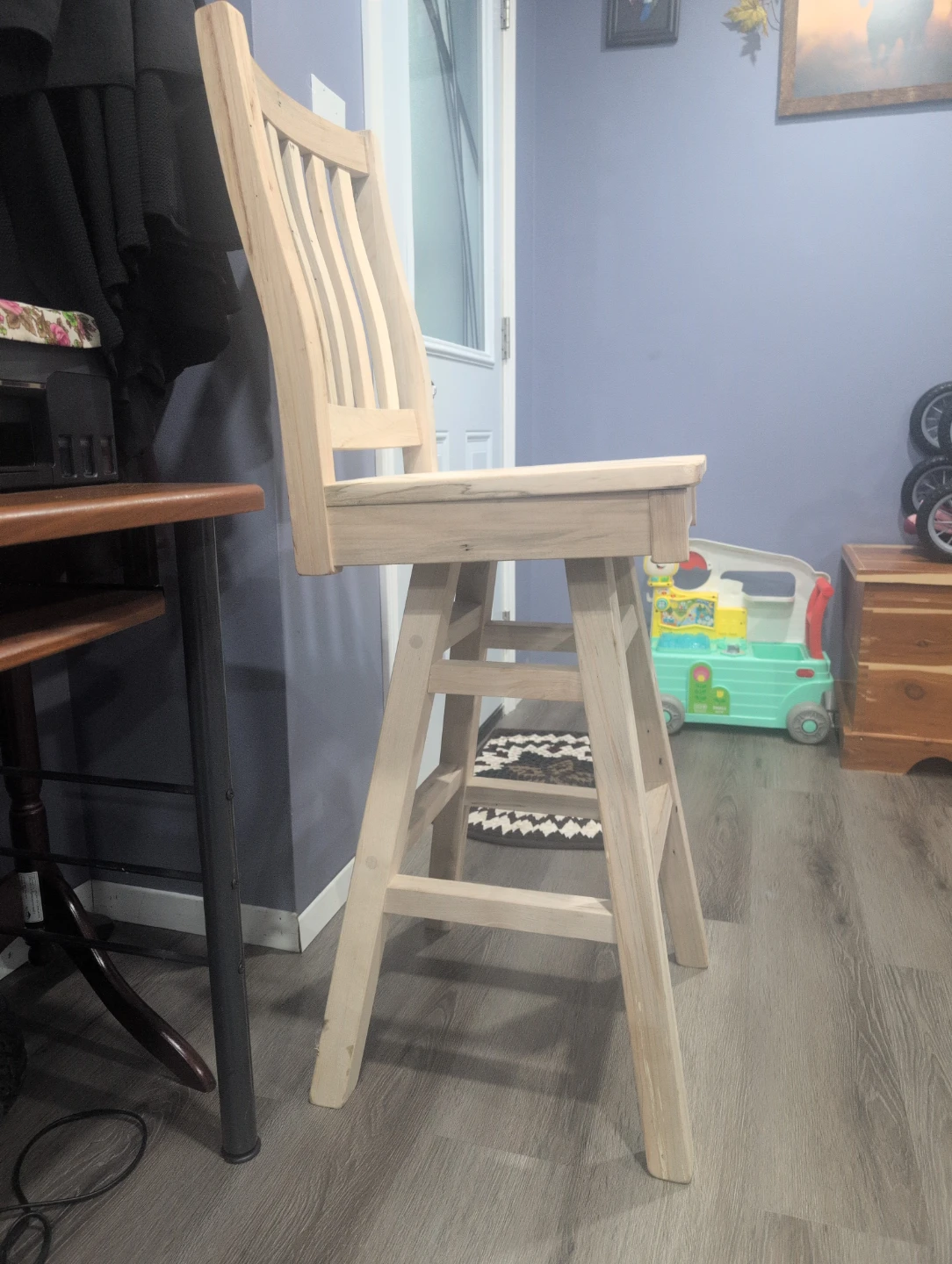 Wooden Bar Stool - photo 2