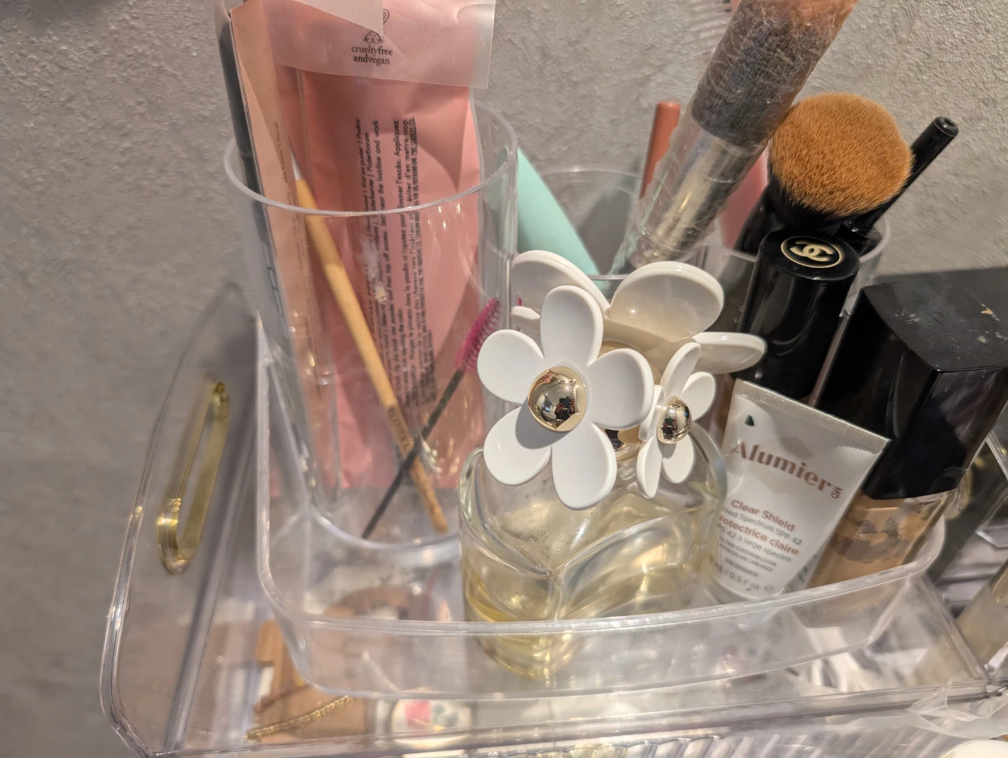 Clear Acrylic Makeup Organizer Caddy - photo 2