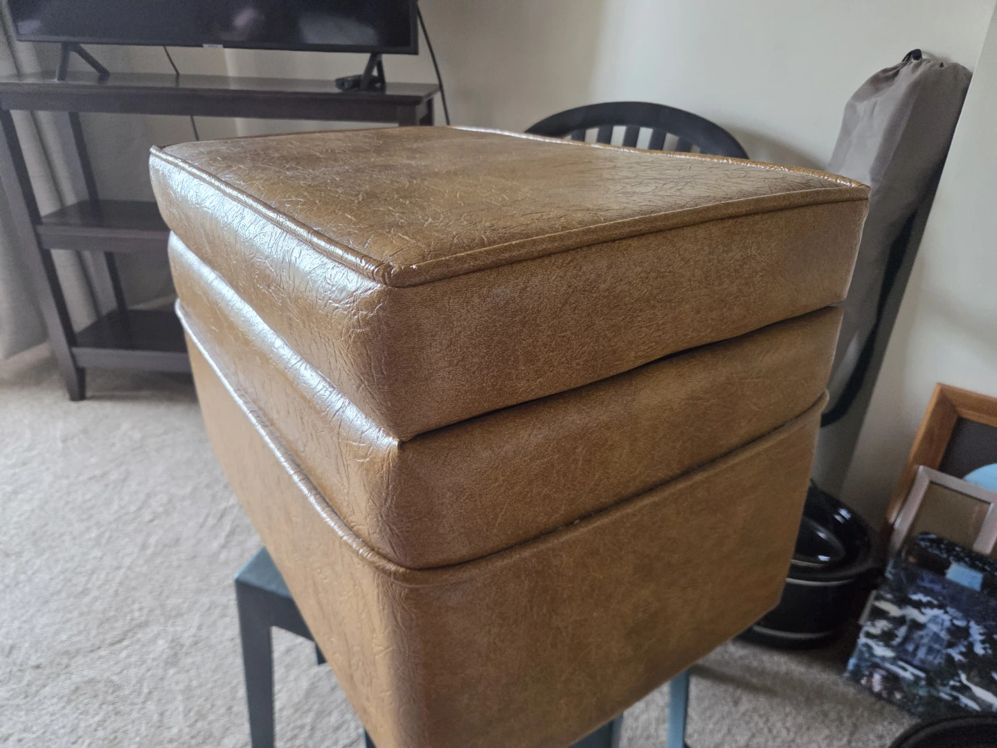 Vintage Storage Ottoman Trunk - photo 2