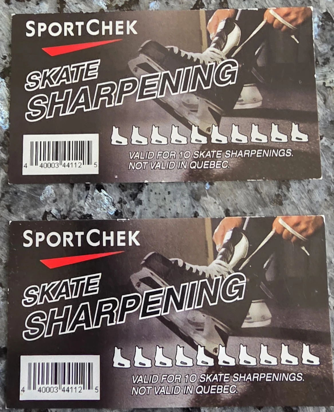Sport Chek 10x Skate Sharpening Card - photo 2