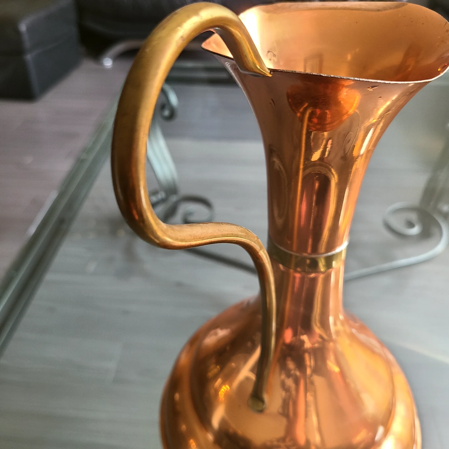 Copper Pitcher Vase - photo 5