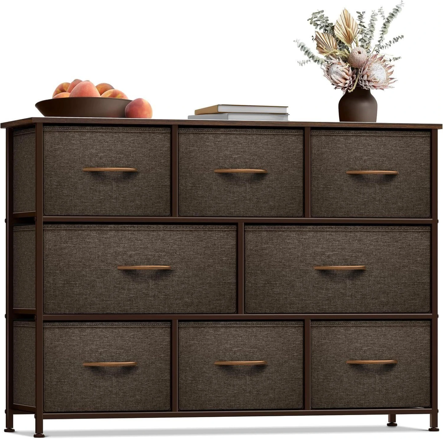 SORBUS 8-Drawer Fabric Dresser