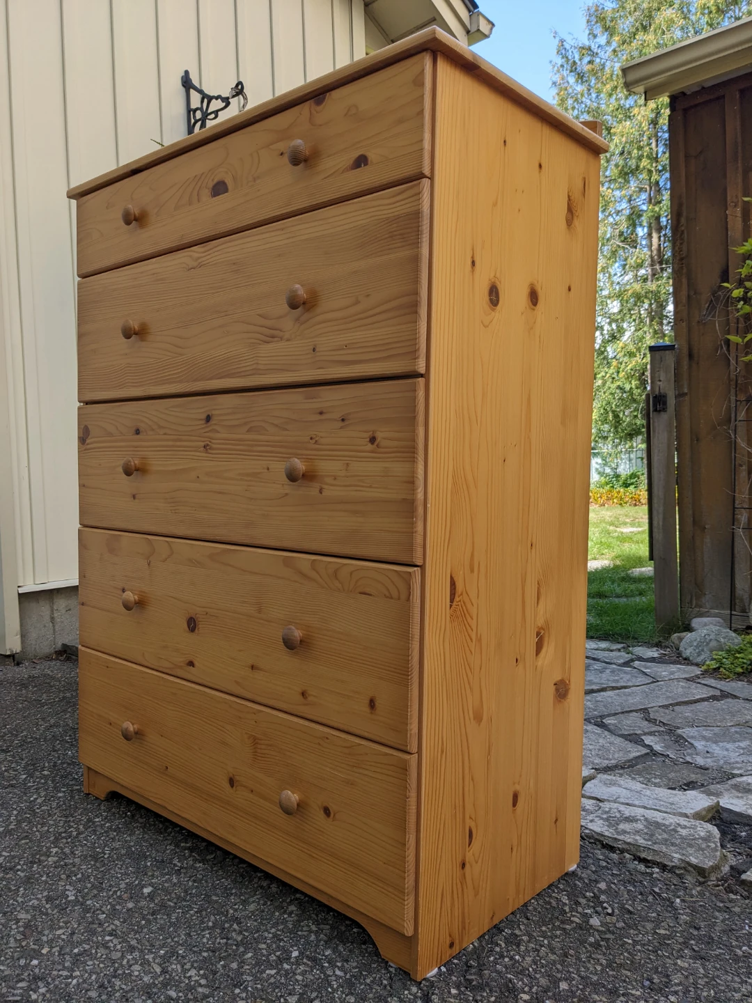 5 Drawer Tallboy Chest in Solid Pine - photo 3