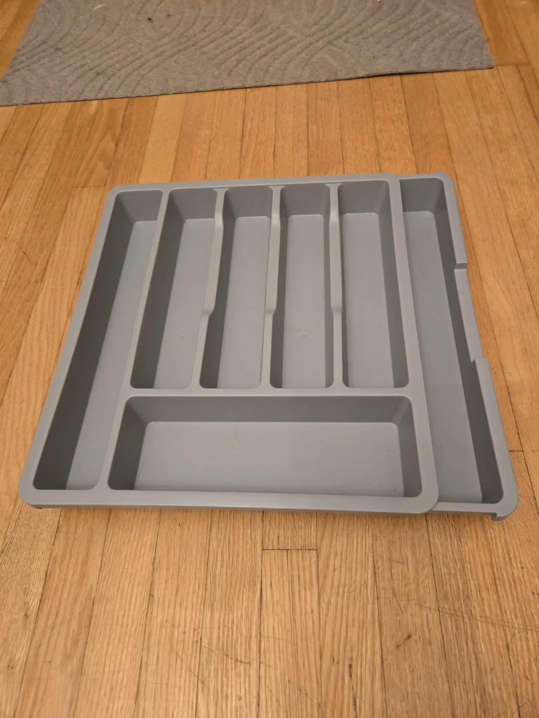 Grey Cutlery Organizer Tray