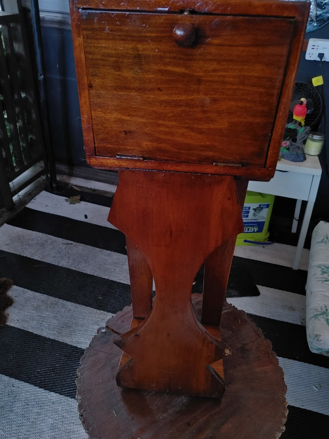 Wooden Side Table with Drawer - photo 3