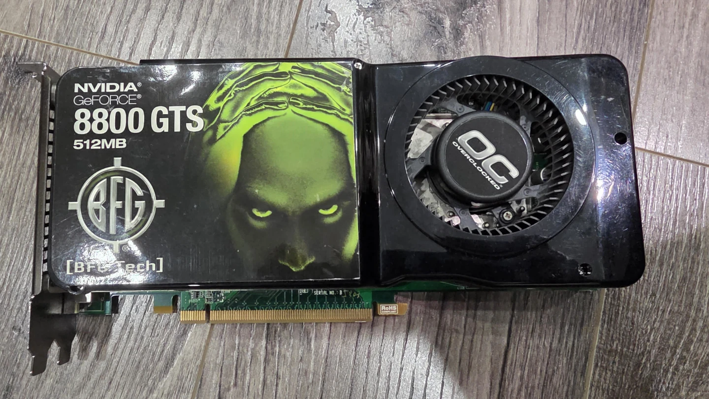 BFG NVIDIA GeForce 8800 GTS 512MB Graphics Card