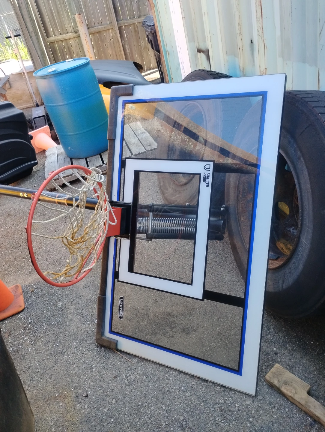 Basketballl net stand