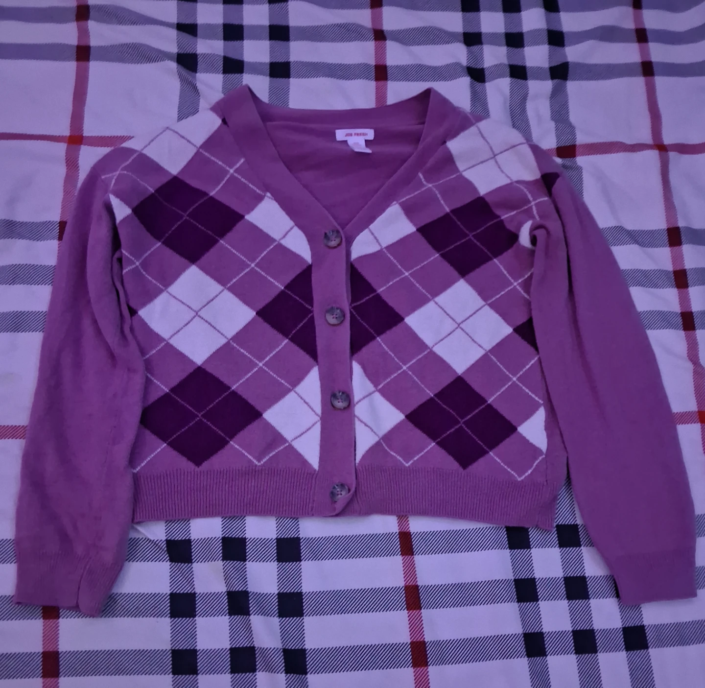 Joe Fresh Argyle Cardigan and Vest Set