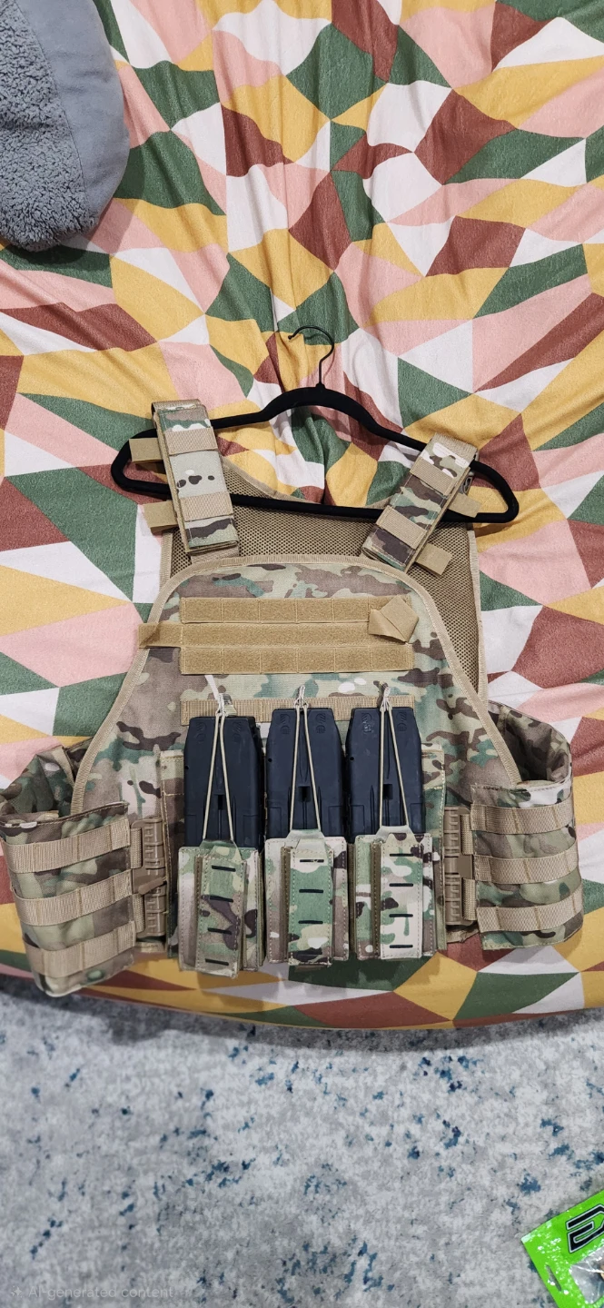 Tactical Plate Carrier Vest with Mag Pouches