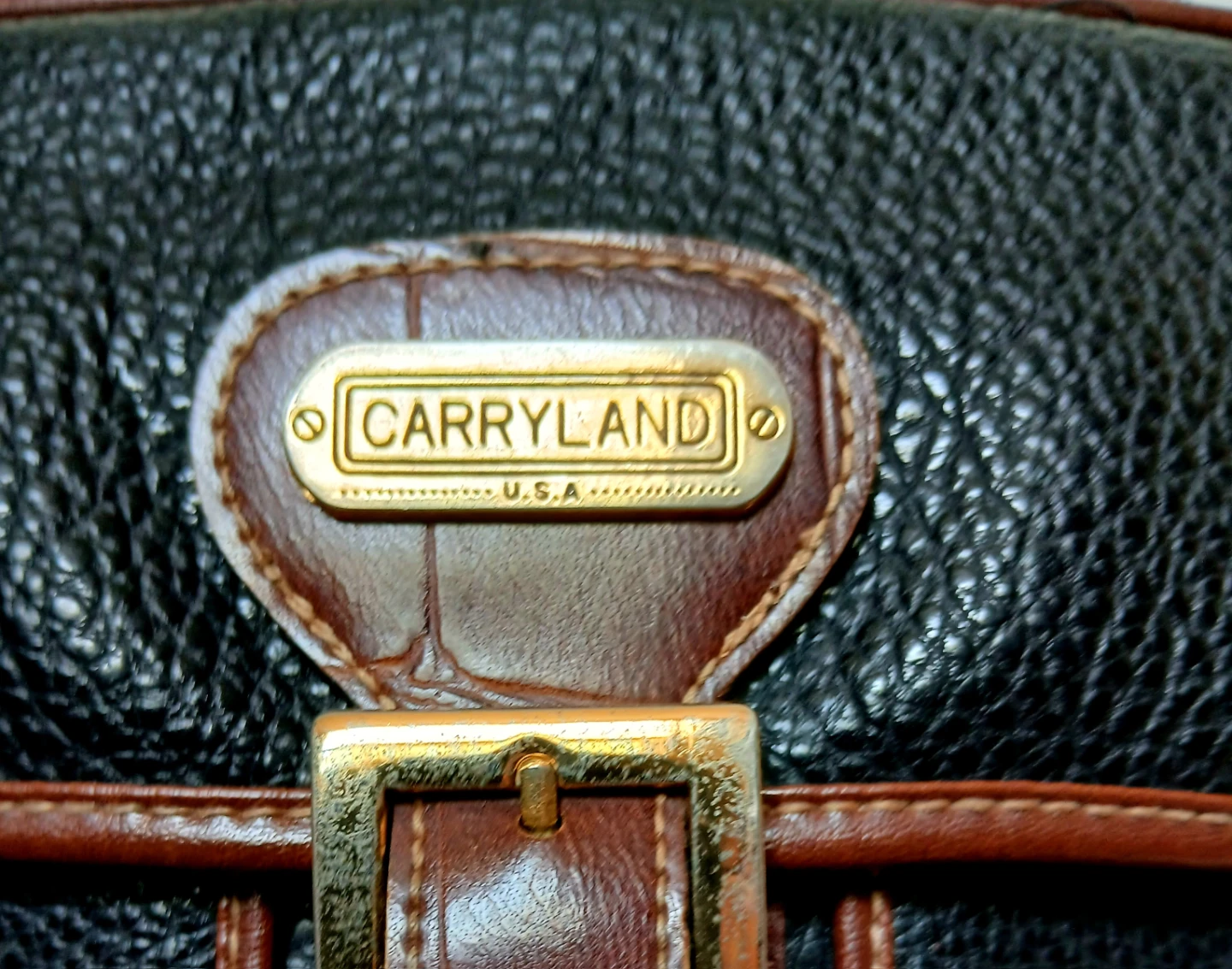 Carryland USA Black & Brown Leather Handbag - photo 4
