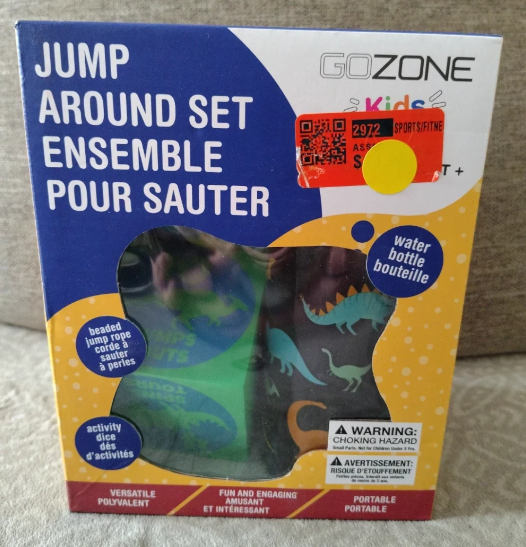GOZONE Kids Jump Around Set with Water Bottle