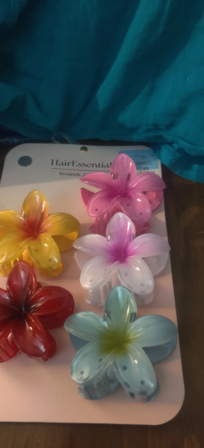 HairEssentials Flower Claw Clips - Set of 5 - photo 2