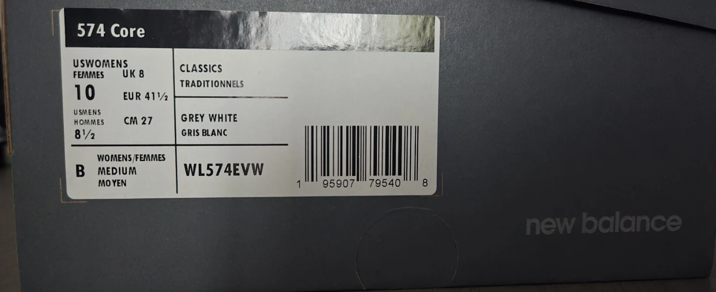 New Balance 574 Core Grey White Women's Shoes - photo 2