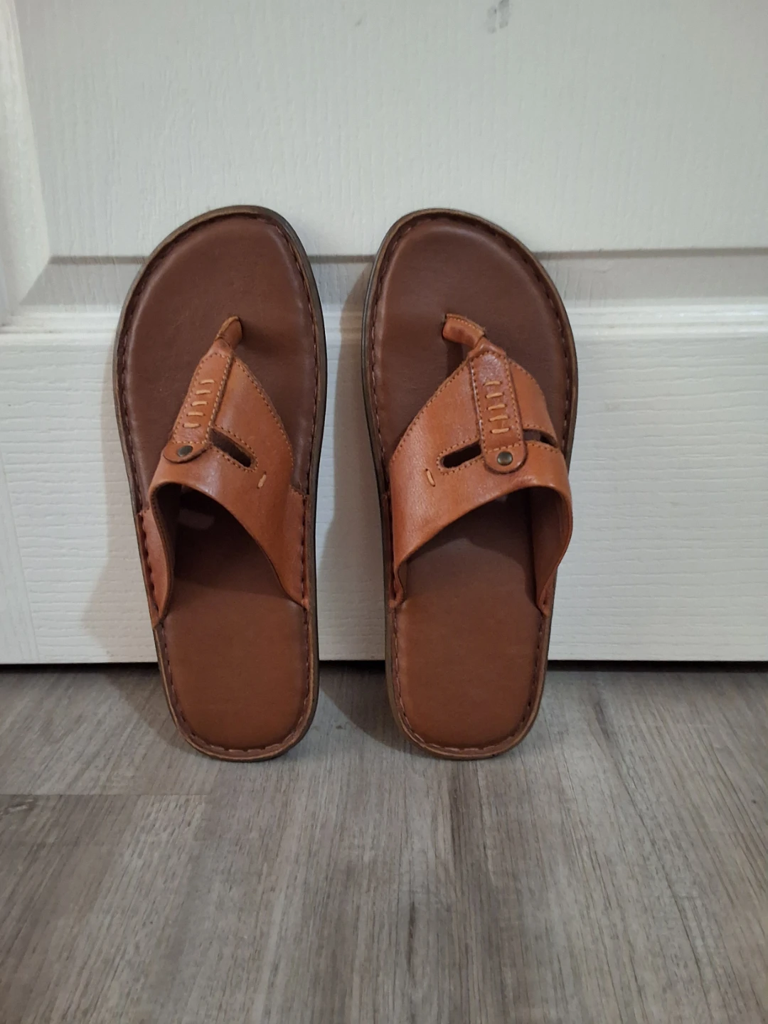 Brown Flip Flops