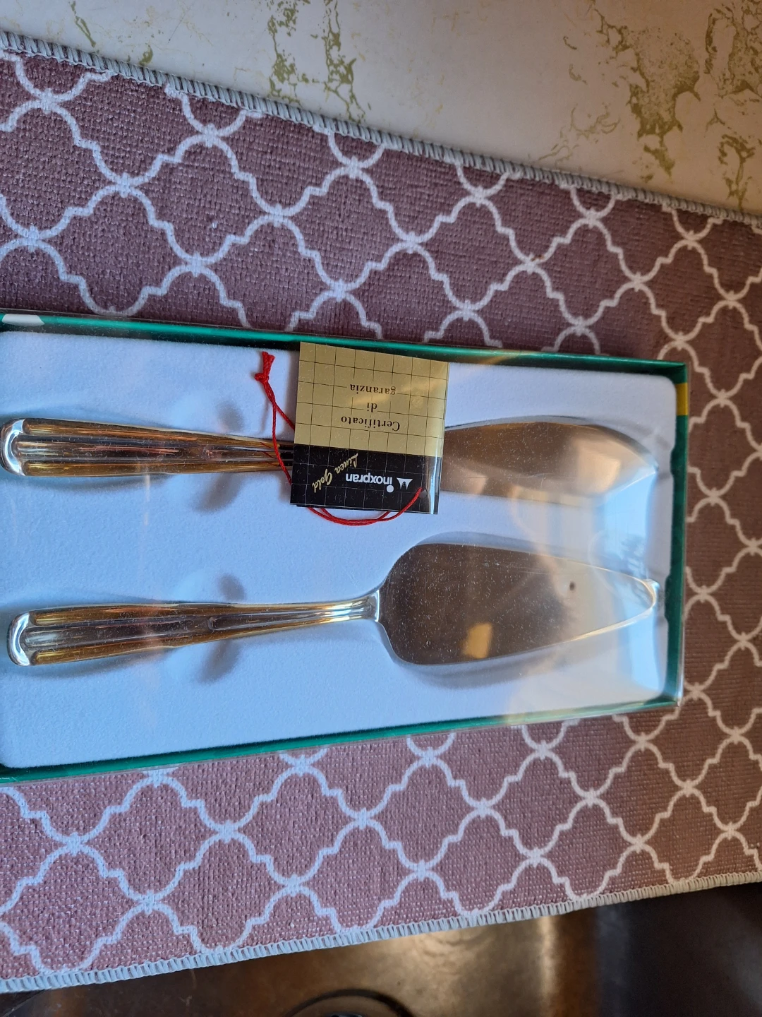 Inoxpran Gold Cake Server Set