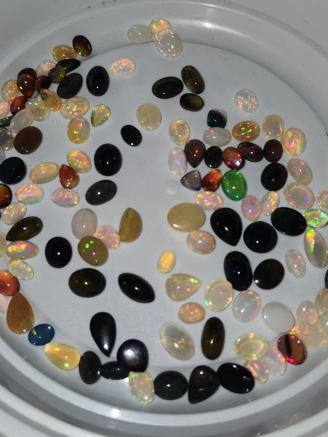 Natural Ethiopian opal and smoked opal - photo 5
