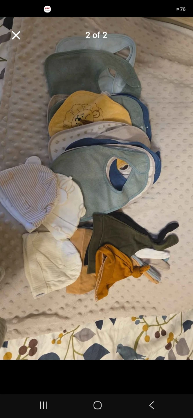 Baby Bibs and Hats Set
