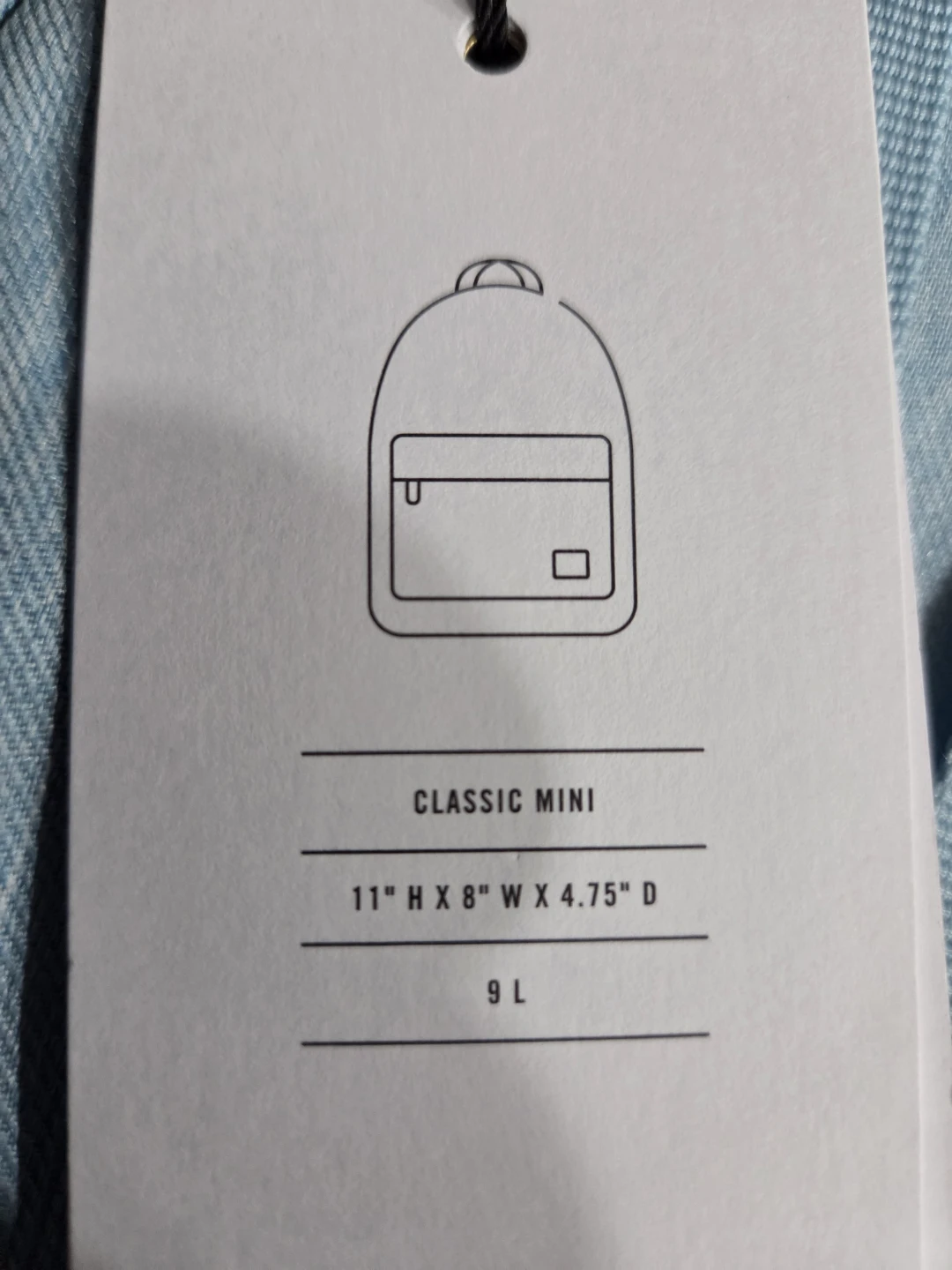 Herschel  Classic Clear Nova Mini Backpack NWT Light Denim Blue - photo 4