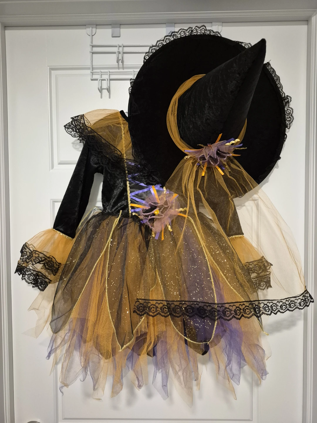Girls Halloween Witch Costume.