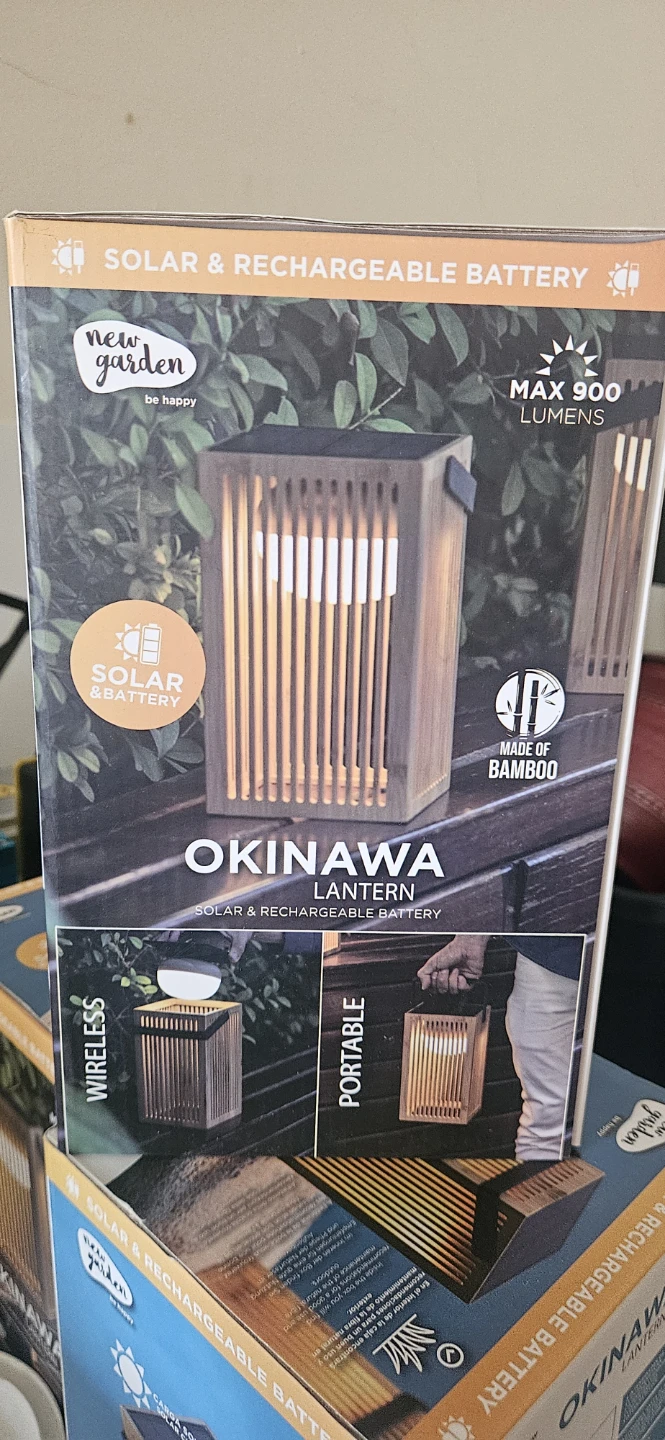 New Garden Okinawa Solar & Rechargeable Lantern