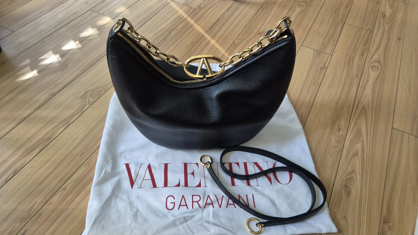 Valentino Garavani Medium VLogo Moon Shoulder Bag
