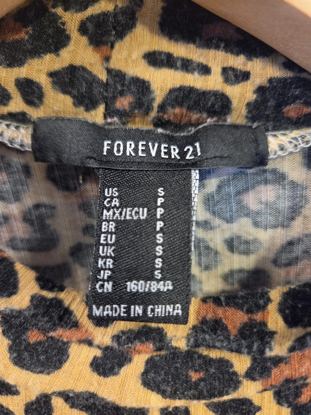 Leopard Print Top - Size S - photo 3