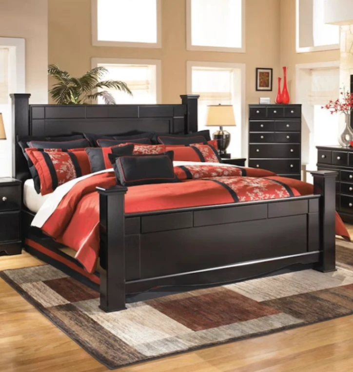 King size bed frame, Brand: Ashley shay