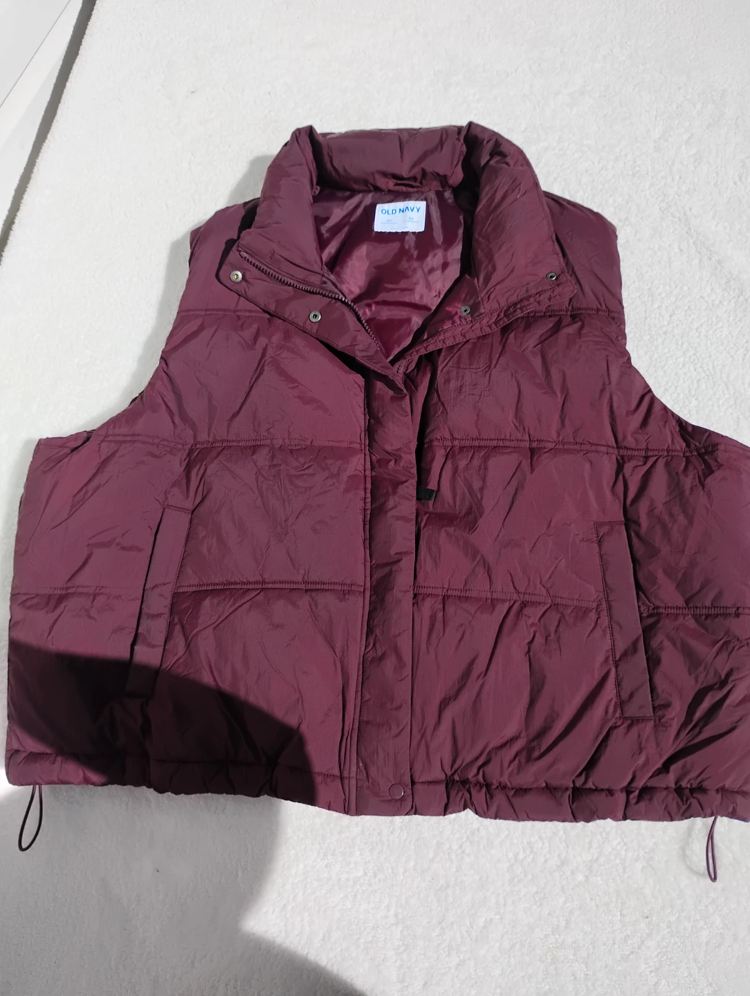 2X Old Navy Maroon Water-Resistant Vest 2X