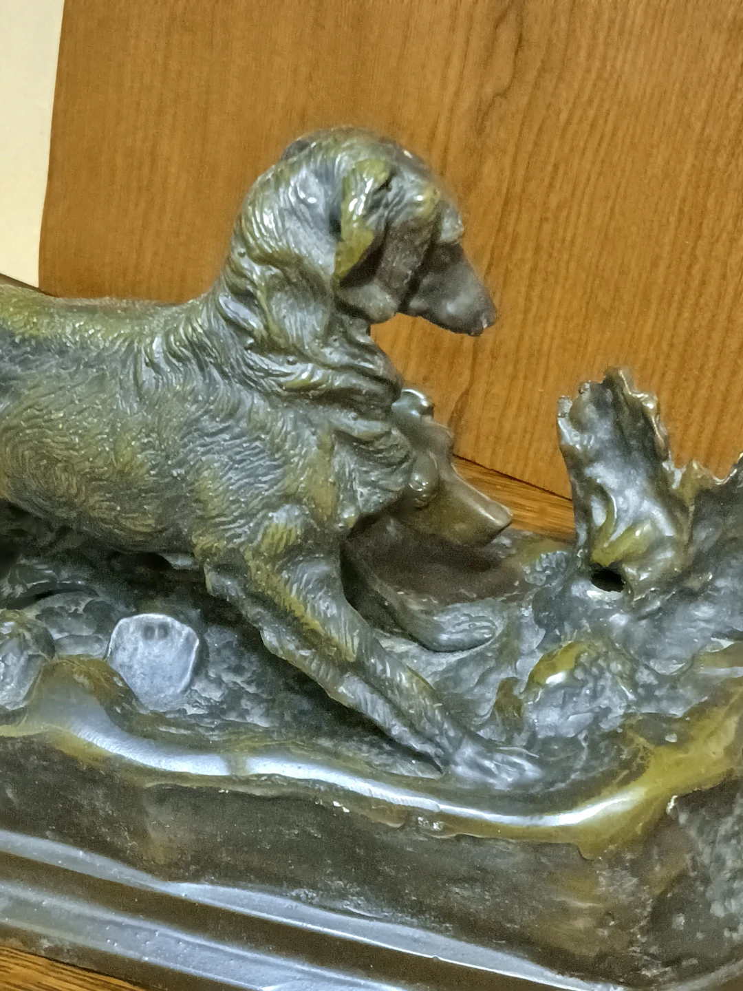 Bronze Sculpture of Dogs and Duck by P. J. Mene - photo 3