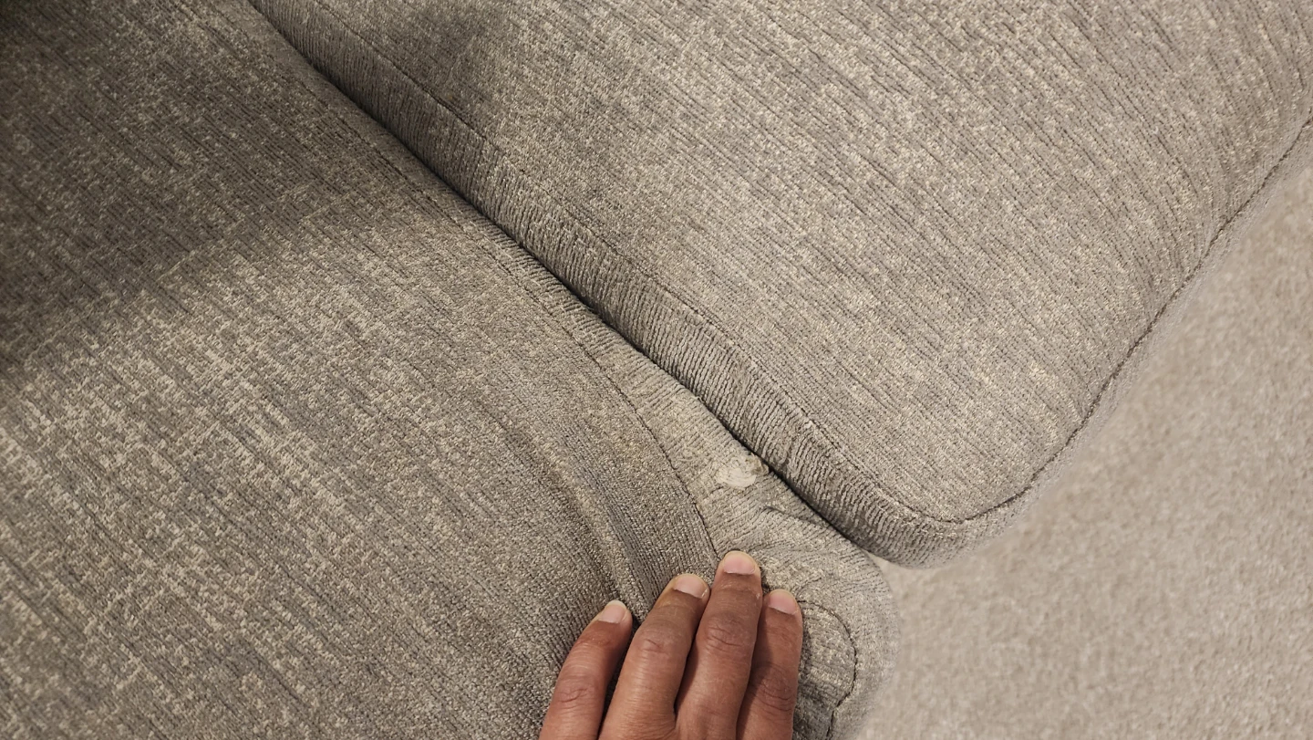 Two piece grey couch. - photo 2