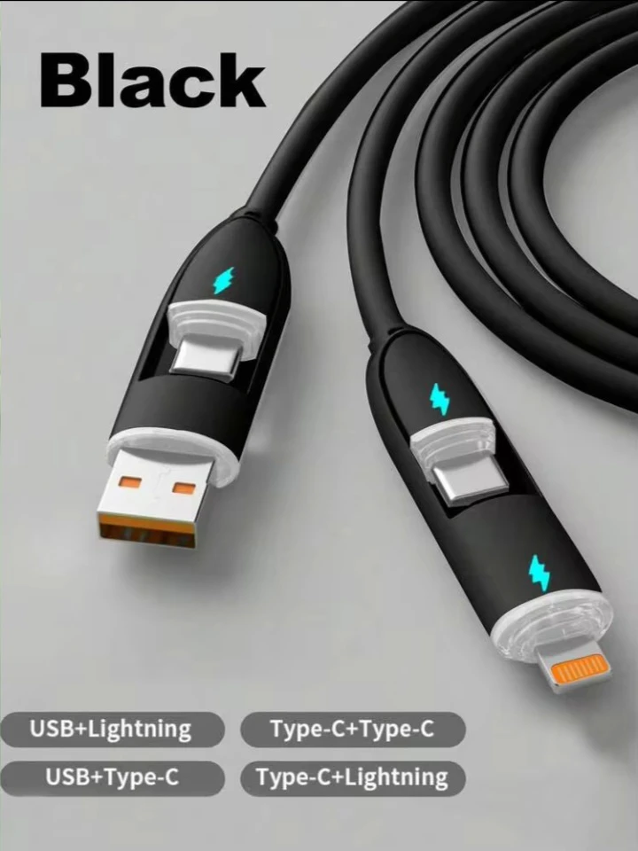 Multi-Connector Charging Cable - Assorted Colours - photo 3