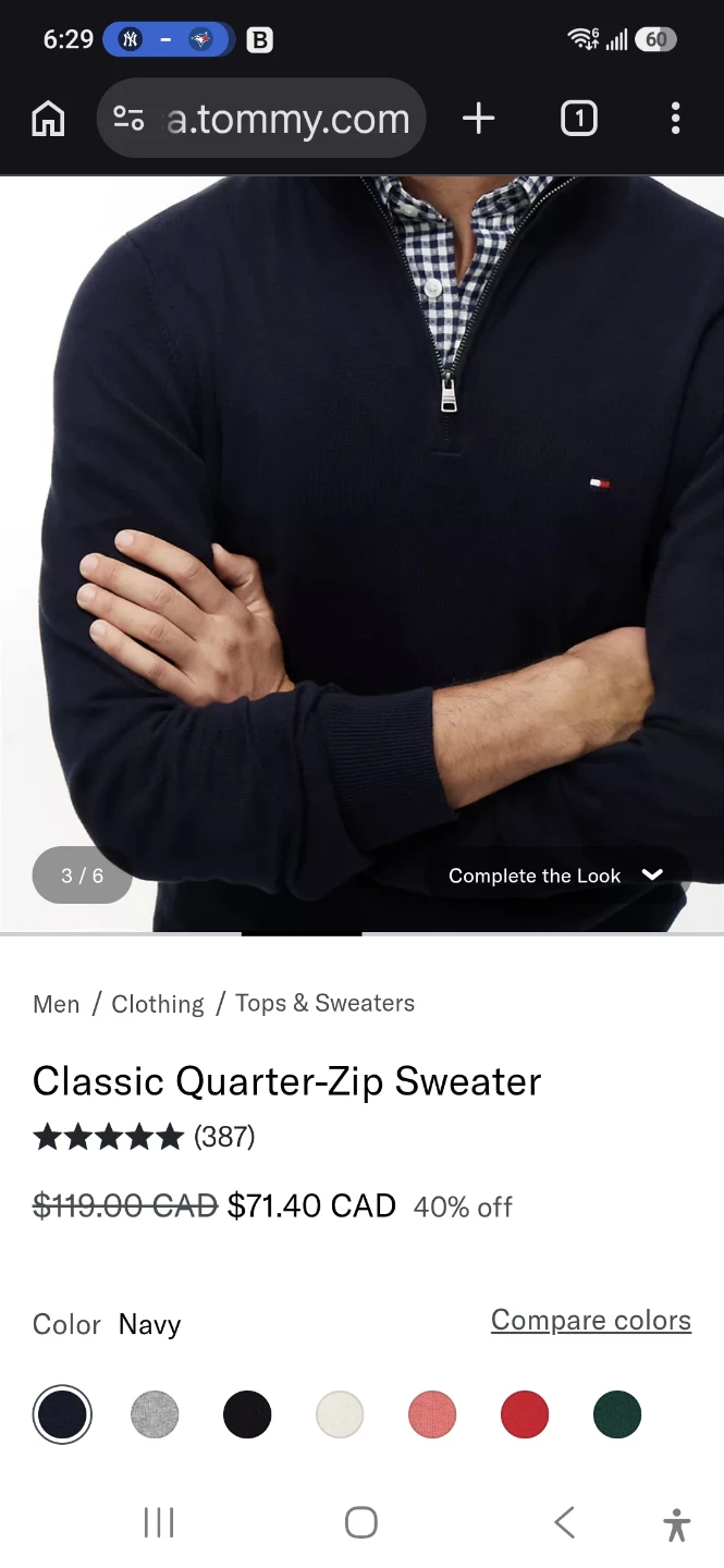 Tommy Hilfiger 1/4 Zip Sweatshirt XXL - photo 5