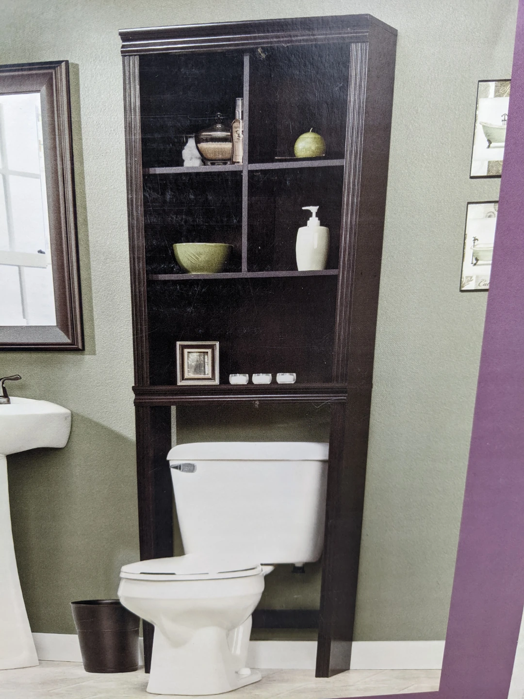 Sauder Peppercorn Over-the-Toilet Bathroom Cabinet / Étagère - photo 3