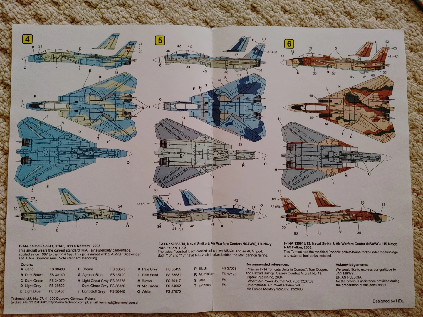Techmod Decals 1/32 Grumman F-14A Tomcat - photo 2
