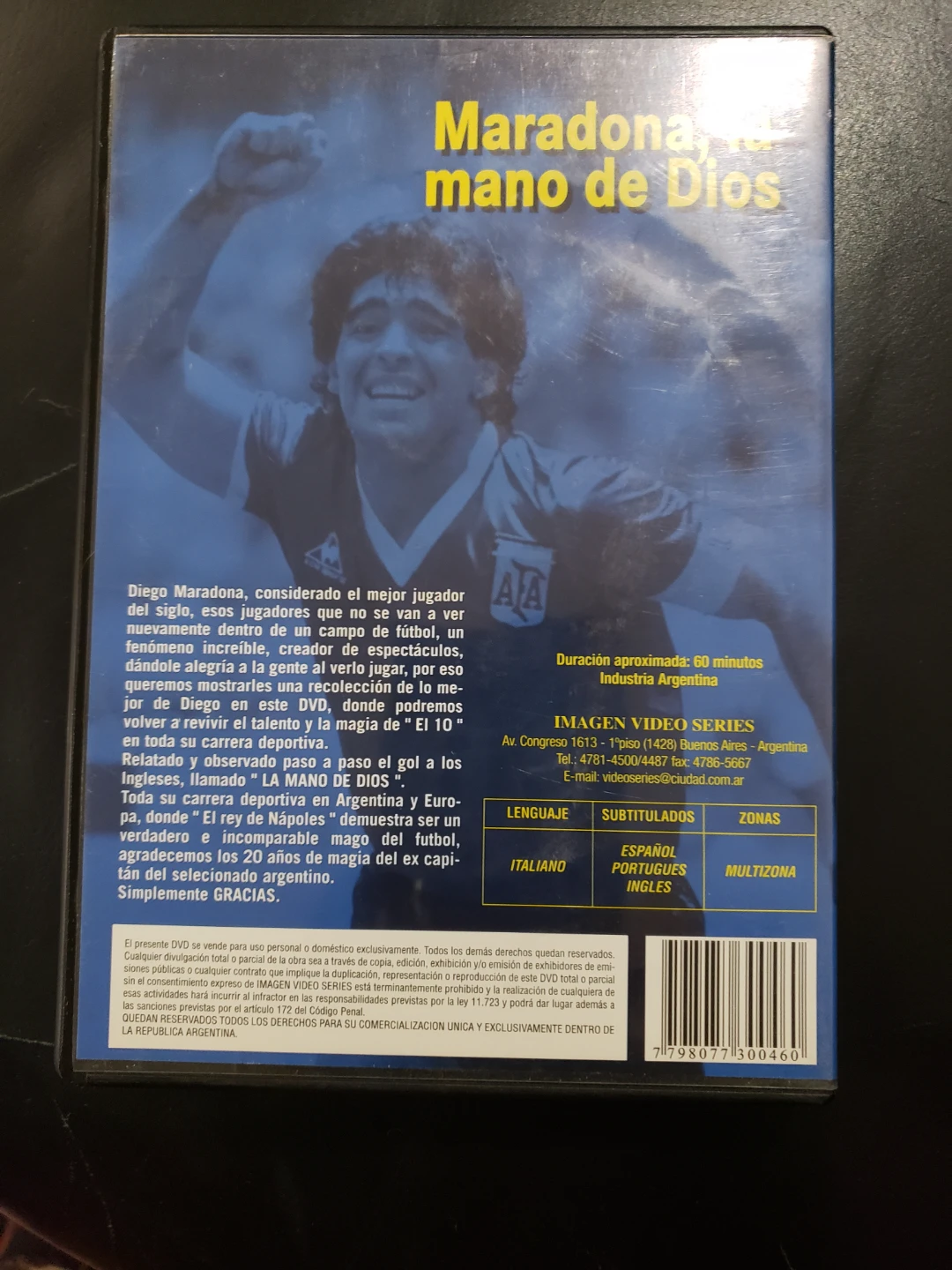 Maradona, The Hand of God La Mano de Dios DVD - photo 2