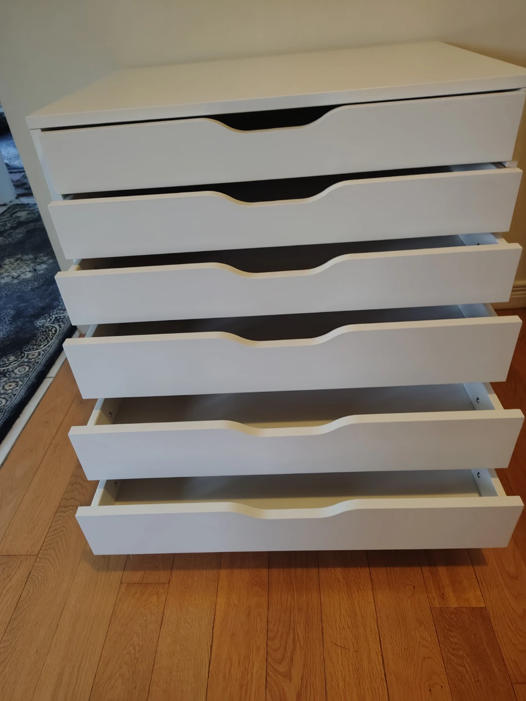 White 6-Drawer Rolling Cabinet - photo 5