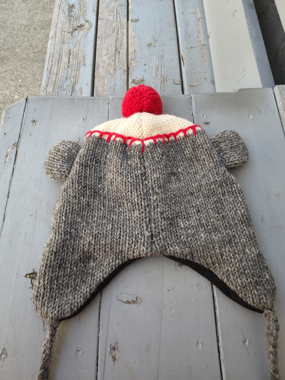 Sock Monkey Knit Hat with Tassels - photo 2