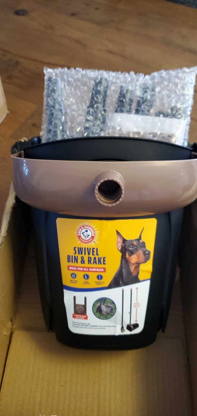 Arm & Hammer Swivel Bin & Rake Dog Waste System - photo 2