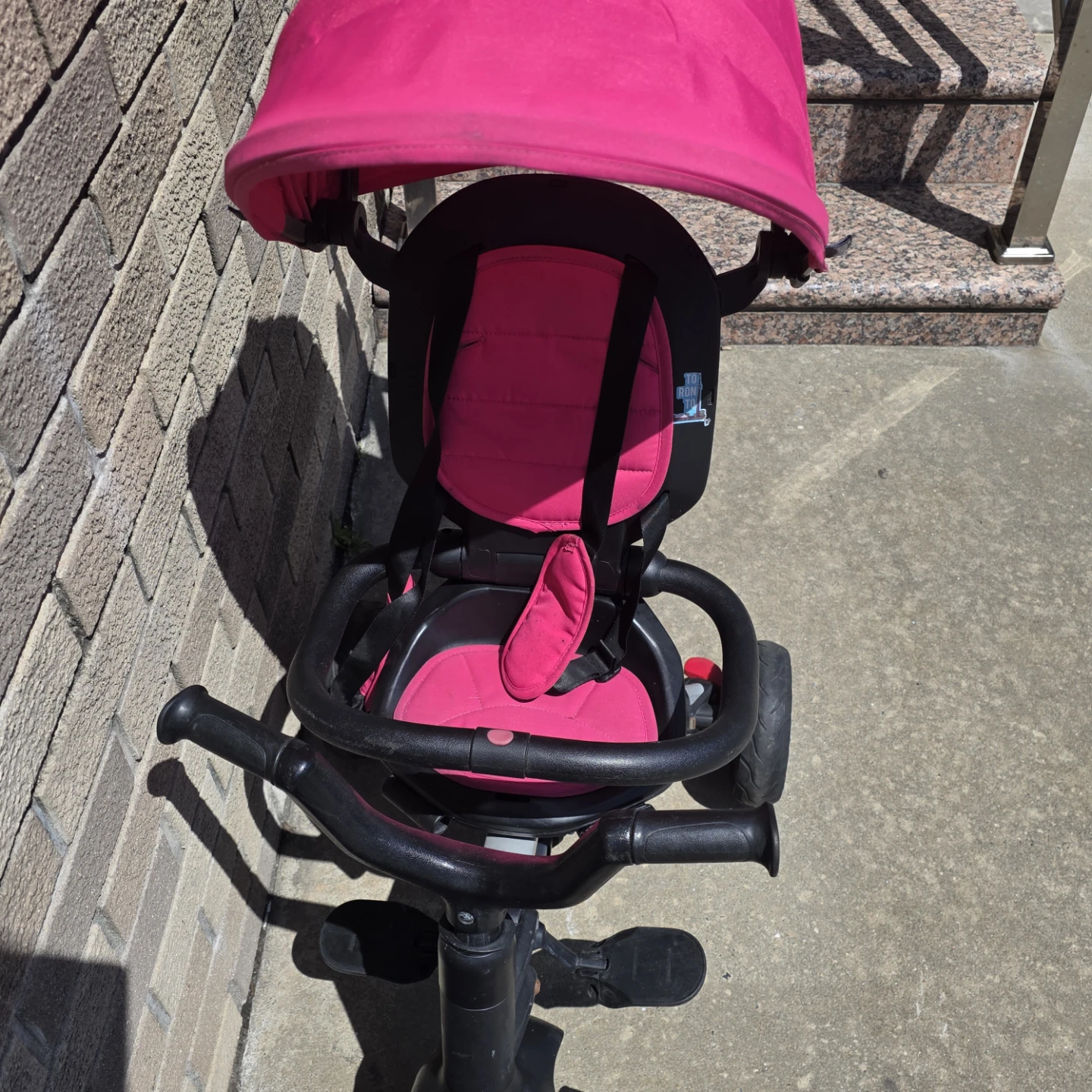Pink joovy Tricycle with Canopy