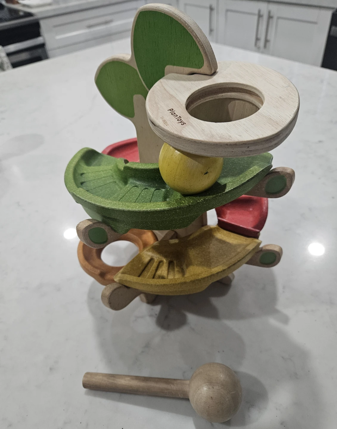 PlanToys Wooden Marble Run Toy
